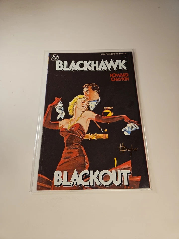 Blackhawk #3 Blackout Graphic Novel Howard Chaykin Capa 1988 DC Comics TPB  - Imagem 1 de 4
