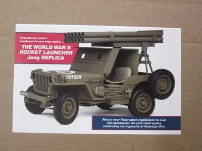 Folleto Danbury Como Nuevo Segunda Guerra Mundial Lanzacohetes Jeep Foto 1 de 2
