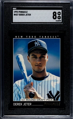 Pinnacle #457 1993 Derek Jeter SGC 8 Foto 1 de 2