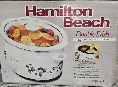 Slow Cooker 5-Quart Double Dish #33850 New In Open Box (Crock Pot) - Image 1 of 4
