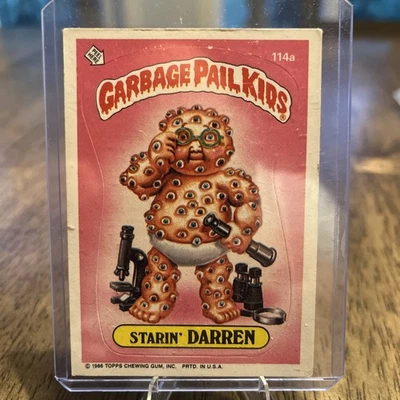 1986 Garbage Pail Kids Sticker Series 3  Starin Darren  #114a - Image 1 of 2