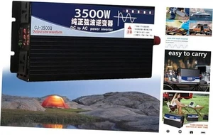 5000W Pure Sine Wave Power Inverter 12V DC to 110V AC Voltage 72V 3500W - Picture 1 of 8