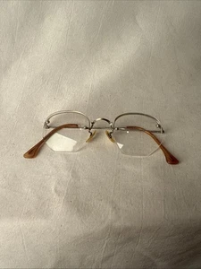 Vintage Shuron 1/10 12K GF Semi Rimless Eyeglasses Art Deco Nouveau - Picture 1 of 7