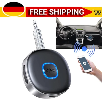 MARKENLOS Mohard AUX Bluetooth Adapter Auto 5.3 Empfänger, Freisprechen, 16h, Spielzeit