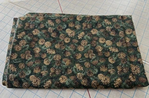 VIP Cranston Xmas Pinecones Evergreen Winter Quilting Cotton Fabric 2.5 Yards 42 - Picture 1 of 3