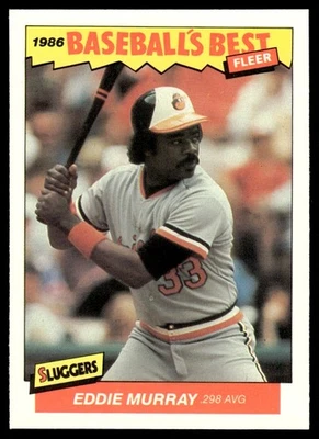 Fleer Baseball's Best Sluggers vs. Pitchers 1986 Eddie Murray Baltimore Orioles Foto 1 de 2