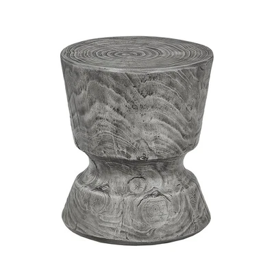 Mesa auxiliar de tocón de madera sintética MgO mesa auxiliar de hormigón con forma de copa de vino estufa de jardín... Foto 1 de 4