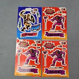 Vintage 1984 HE-MAN & Skeletor MOTU Aufkleber Schmetterling Original Menge 4 - Bild 1 von 6