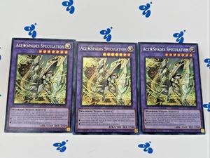 BLTR-EN039 x3 Ace Spades Speculation Terminal Revenge YuGiOh! - Imagen 1 de 2