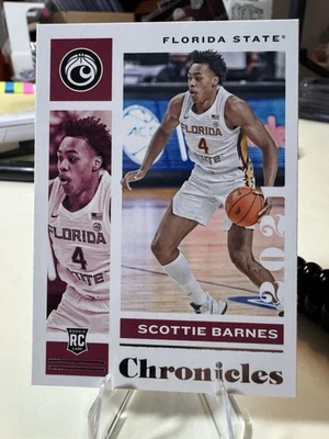 2021 Panini Chronicles Scottie Barnes Rookie #7 FSU/Raptors - Image 1 of 2