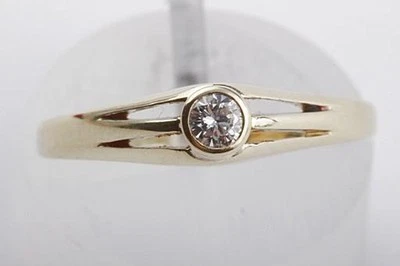 Diamond Ring Solitaire 54 17,2mm 585 Yellow Gold - Image 1 of 4