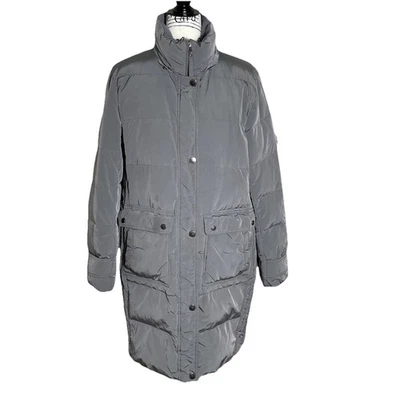 Abrigo Lands End para mujer X grande vintage plumón acolchado parka gris Foto 1 de 4