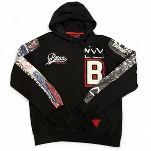 Rare Bass by Ron Bass Pullover Hoodie w/Art Sleeves XL - Picture 1 of 7