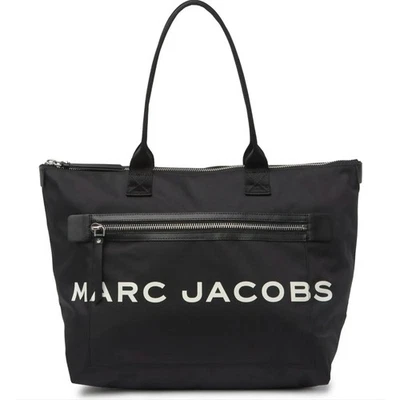 Designer Marc Jacobs Reusable Suspiria Zip Logo Tote Bag in Black and White  - Image 1 of 4