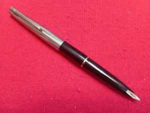 Sheaffer Stylist Fountain Pen. GP Fine Nib. Cartridge. Black/Polished Chrome cap - Picture 1 of 17