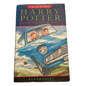 Harry Potter y la cámara secreta tapa dura primera edición 32ª impresión Reino Unido DJ - Imagen 1 de 12