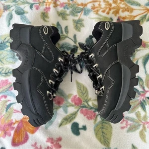 Vintage Skechers 90er y2k Chunky Schuhe Jammer Plateau Schwarz Goth Gr. 6 - Bild 1 von 12