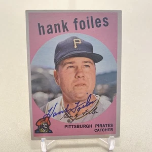 Hank Foiles #294 1959 Topps Signed Autographed Pittsburgh Pirates Baseball Card - Picture 1 of 2