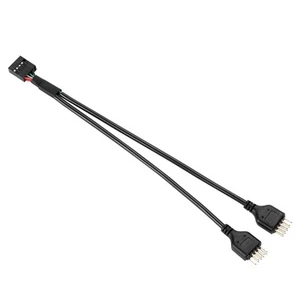 USB 9 PIN 2.0 Verlängerungskabel, 9PIN auf Dual 9 PIN Erweiterung Splitter für Compu... - Bild 1 von 7