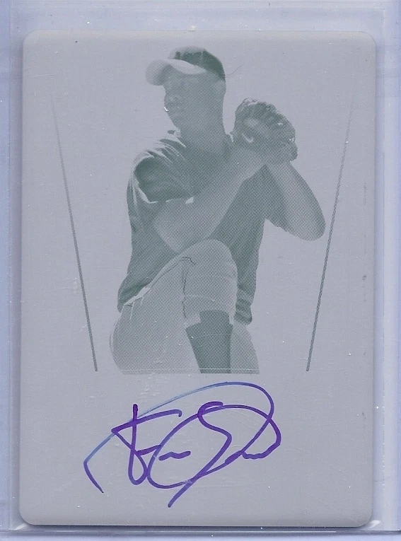 2011 Leaf Metal Draft PRINTING PLATE AUTO Felix Sterling RC #d 1/1 - Image 1 of 1