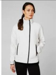 NWT Helly Hansen Women's Lyra Fleece Jacket Off-white Sm - Picture 1 of 10
