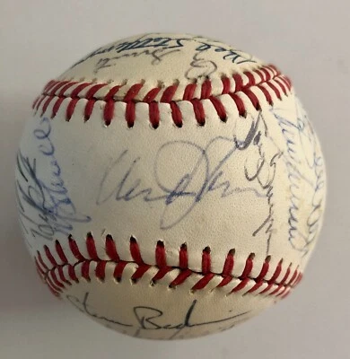 1987 National League ALL STAR team signed ball 29 sigs- GWYNN/CARTER JSA LETTER - Image 1 of 4