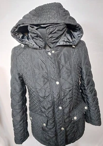 Jason Maxwell Women’s Black Quilted Snaps/Zipper Jacket Size M - Picture 1 of 10