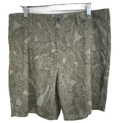 Pantalones cortos Hurley para hombre talla 36 hojas de palma verdes Foto 1 de 4