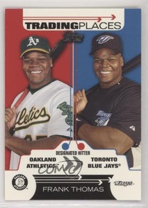 2007 Topps Trading Places Frank Thomas #TP2 HOF