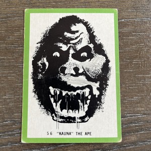 1963 Rosan Terror Famous Monsters Series Card “Kauna” The Ape #56 GREEN B