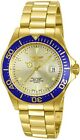 Invicta Men's 14124 Pro Diver Gold Dial 18k Gold Ion-Plated Stainless Watch