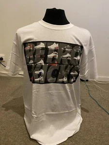 RETRO KICKS OLD SCHOOL AIR JORDAN SNEAKERS MEN WHITE THC T-SHIRT - Bild 1 von 4