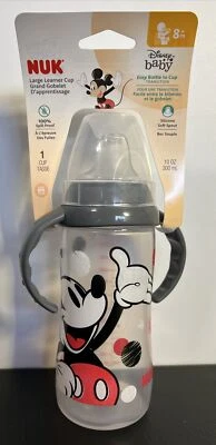 Nuevo NUK Disney Grande Aprendiz Sippy Cup, Mickey Mouse, 10 OZ Paquete de 1 Foto 1 de 2