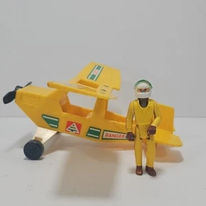 Vintage 1976 Fisher Price 307 Ranger Airplane with Figurine Made In USA - Picture 1 of 20