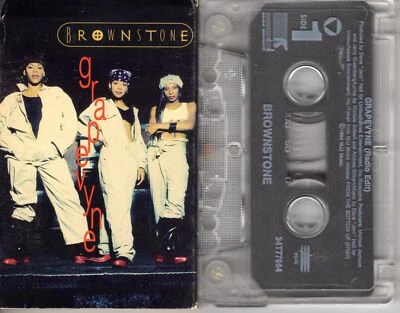 Brownstone Grapevyne 1995 OG Cassette Tape Single Rap Hiphop Michael Jackson MJ - Image 1 of 2