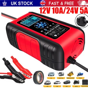 Smart Car Battery Charger 12V 10A/24V 5A Lifepo4 Intelligent Automatic Repair - Picture 1 of 17