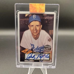 2001 TOPPS HERITAGE AUTOGRAPH ANDY PAFKO AUTO! Brooklyn Dodgers! BLAUE TINTE - Bild 1 von 10