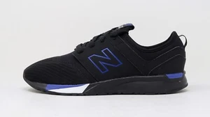 New Balance 247 Big Kids Running Shoes Sneakers KL247T2G - Black/Blue - Picture 1 of 6