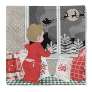 Serviette "Dream" Weihnachtstraum aus Tissue 3-lagig, 33 x 33 cm, 20 Stück - Bild 1 von 8