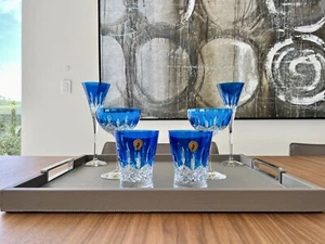 Waterford Lismore Pops Cobalt Blue Cocktail, DOF Tumbler & Champagne Flute BNIB - Picture 1 of 20
