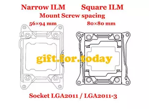 Mount Bracket Intel Socket LGA2011 Narrow ILM CPU fan cooler heatsink radiator - Picture 1 of 4