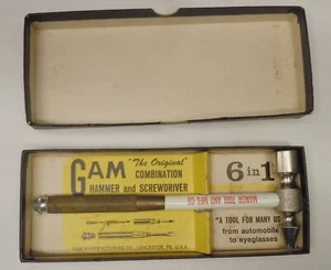 Vintage GAM The Original Combination Nesting Hammer & Screwdriver Set - Picture 1 of 20
