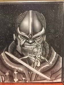 THANOS vs SILVER SURFER 14X17 Skizze KEIN DRUCK von Arsenio Echevarria!! - Bild 1 von 6