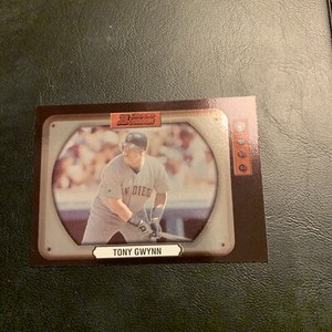 B50b #80 Tony Gwynn San Diego padres 2000 Bowman retro future￼