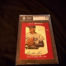 1952 Star Decals (With Envelope) TYPE-1 Preacher Roe BVG 5.5 DODGERS