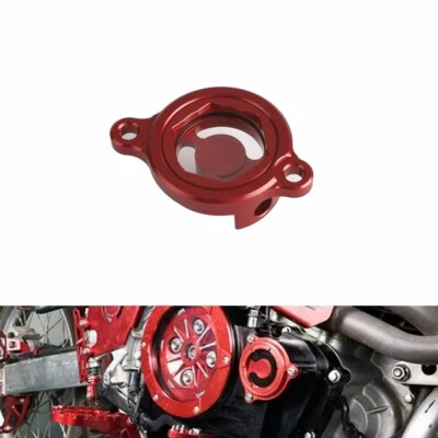 Tapa transparente del filtro de aceite del motor para Honda CRF450R CRF450RX CRF450RL 2017-2023 Foto 1 de 4