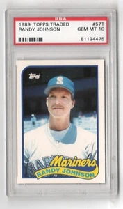 Tarjeta de novato Randy Johnson Mariners 1989 Topps comercializada #57T RC 10 x475 - Imagen 1 de 2