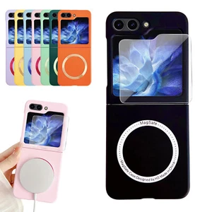 For Samsung Galaxy Z Flip 6 5 Ultra Slim MagSafe Case with Back Screen Protector - Picture 1 of 16