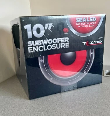 New Metra TCBX-110 TruConnex 10" Single Sealed Subwoofer Enclosure - Car Sub Box