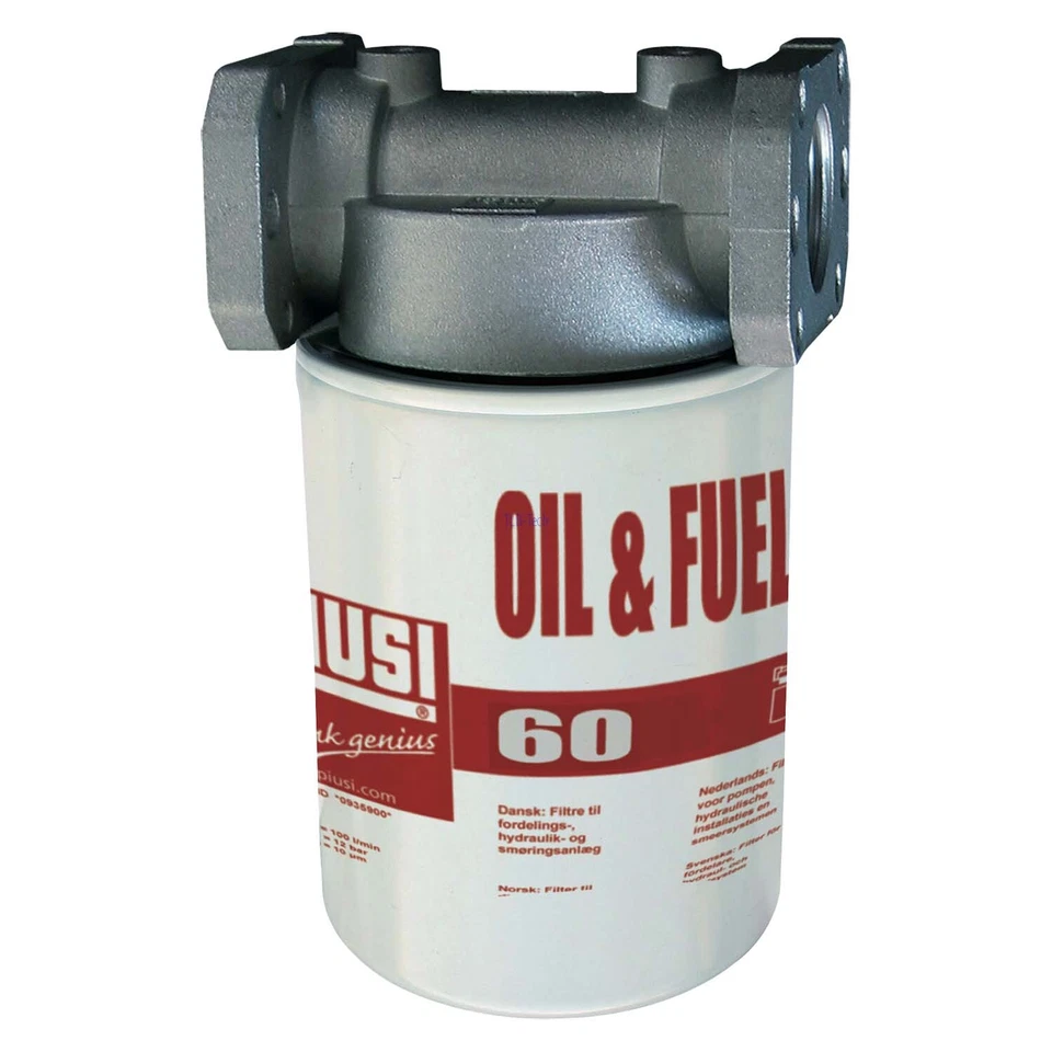 PIUSI Filterkartusche 10µ - 60 L/Min. mit 1"-Halterung f. Biodiesel, Diesel, Öl